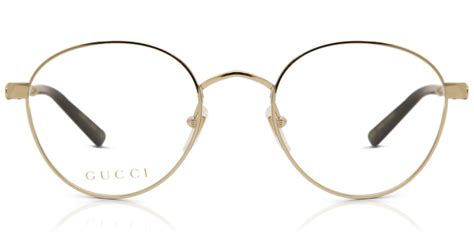 gucci gg0290o 001 shiny endura gold|Gucci™ GG0290O Round Eyeglasses .